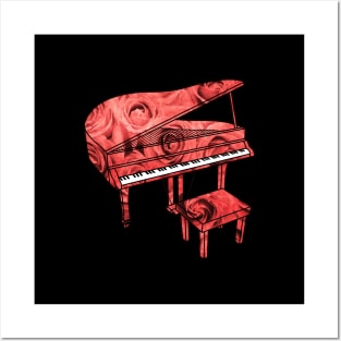 Rose Piano Posters and Art